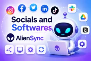 Socials and Softwares AlienSync