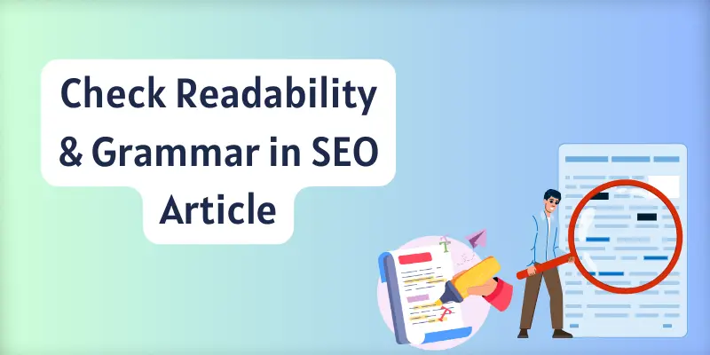 Check readability and grammer in seo article.