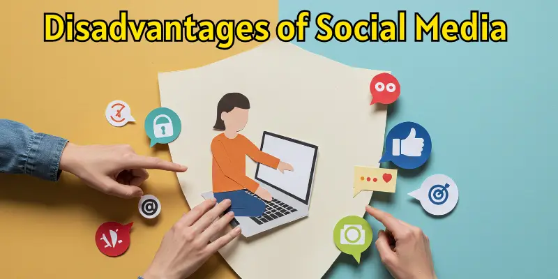 Disadvantages of social media with images.