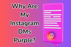 Why are my Instagram messages purple