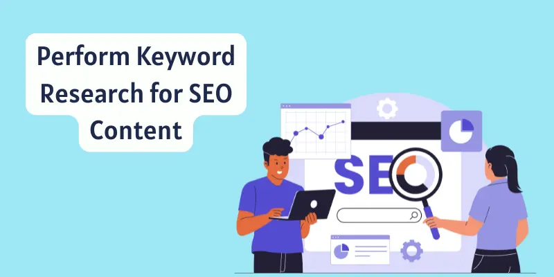 Keyword research for seo content image.