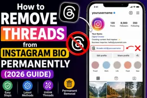 How to Remove Threads from Instagram Bio